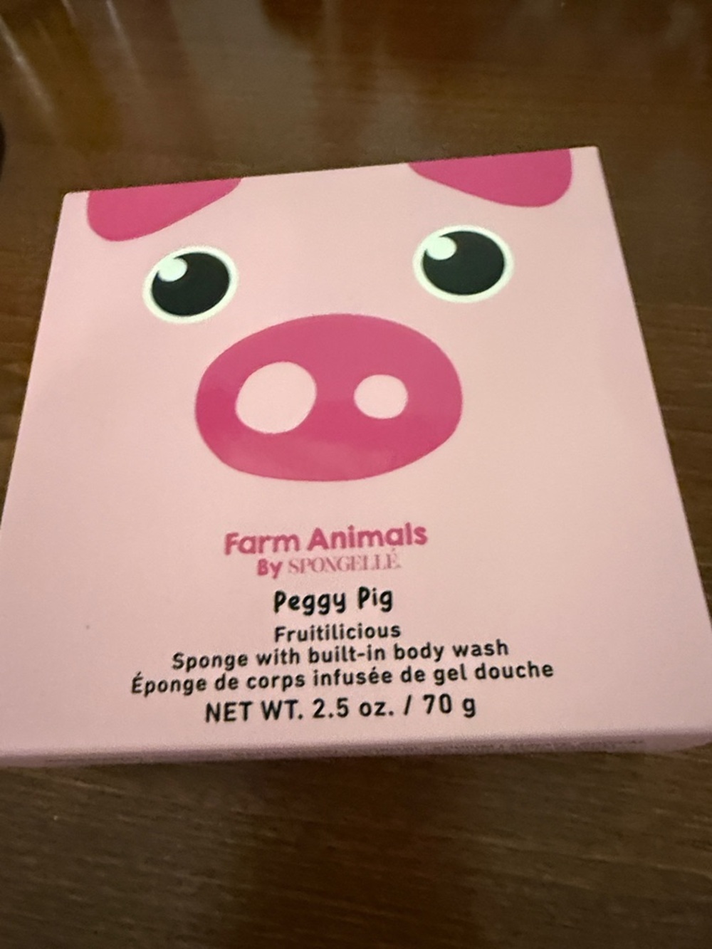 Spongelle Peggy Pig Fruitilicious Bath Sponge - Pink